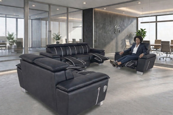 Ledercouch Eckgarnitur Design Modern Sofa 3+2+1