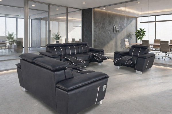 Ledercouch Eckgarnitur Design Modern Sofa 3+2+1