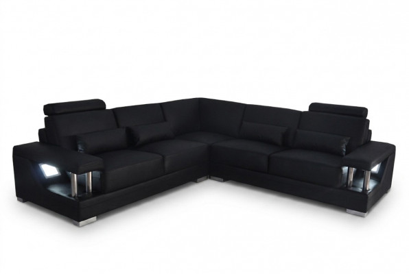 Ledercouch Couch Wunnlandschaft Eckdeco Garnitur Design Modern Sofa L-Form