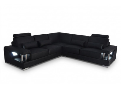 Ledercouch Couch Wunnlandschaft Eckdeco Garnitur Design Modern Sofa L-Form