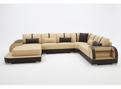 Lieder Couche Polster Sëtz Eck Garnitur Modernen Design Sofen Wunnlandschaft U Form