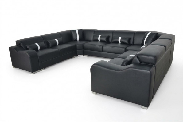 Lieder Canapé Polster Sëtz Design Modern Eck Garnitur Sofa U Form Wunnlandschaft
