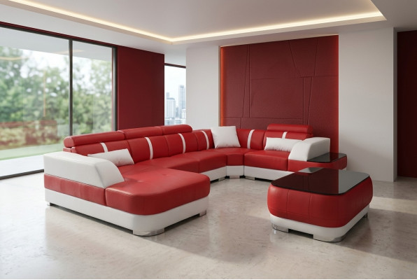 Design Eck Couch Sëtz Lieder Polster Eck Garnitur Wunnlandschaft Sofas Neit Sofa