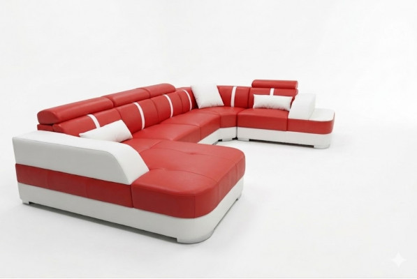 Design Eck Couch Sëtz Lieder Polster Eck Garnitur Wunnlandschaft Sofas Neit Sofa