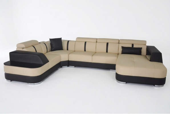 Eck-Sofa Couch Polster Ecke Garnitur Lieder Sofa Couchen Wunnlandschaft U Form