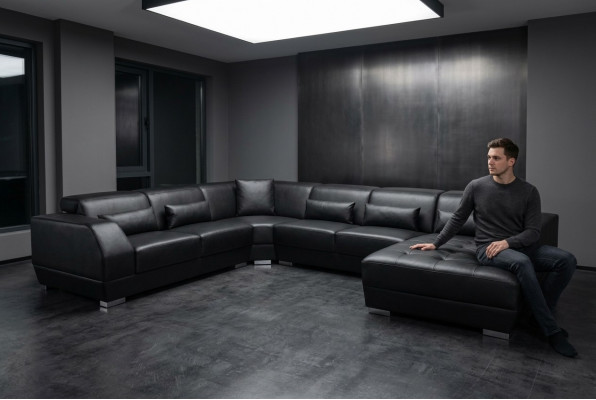 Eckcouch Sëtz Lieder Polster Design Ecke Garnitur Wunnlandschaft Sofas Nei Sofa