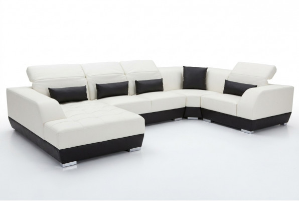 Luxus U Form Wunnlandschaft Canapé Sofa Miwwelen Polster Sëtz Garnitur Eck Canapéen