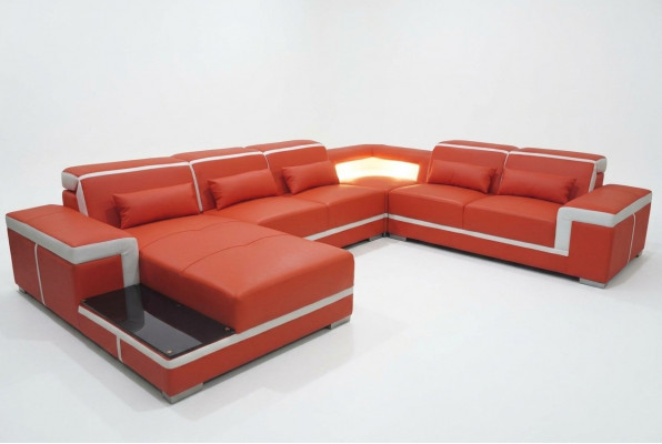 Komfortabel XXL Liederzalot mat innovativer Ergonomie an LED-Beliichtung
