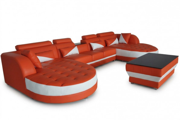 Lieder Eck Canapé Eck Wunnlandschaft Garnitur Design Moderne Canapéen Canapéen UForm G8018