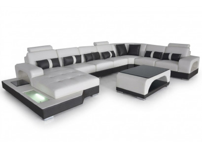 Lieder Sofa Modern Couch Polster Wunnlandschaft XXL Grouss Eck Couchen Sëtz Design