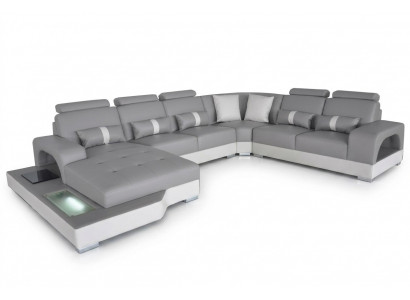 Lieder Eck Canapé Eck Wunnlandschaft Garnitur Design Modern Couch