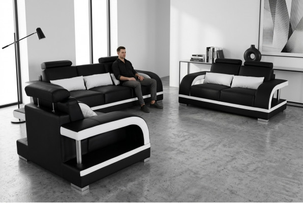 3+2+1 Garnitur Lieder Sofa Couch Couchen Sofas Wunnlandschaft Luxus