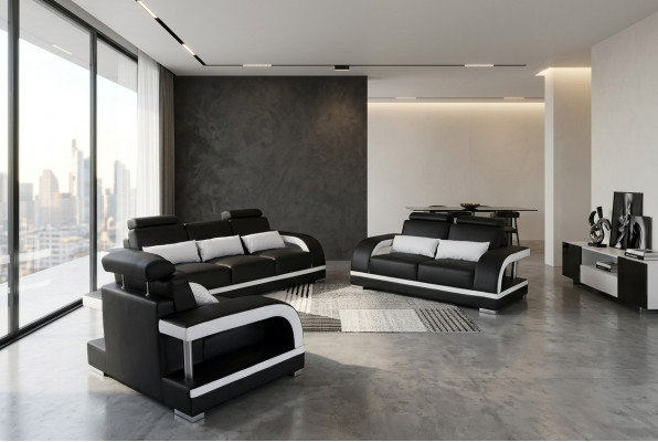 3+2+1 Garnitur Lieder Sofa Couch Couchen Sofas Wunnlandschaft Luxus