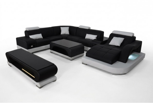 Canapé Couché Polster Sëtz Eck Modern Couchen U Form Wunnlandschaft Garnitur Nei