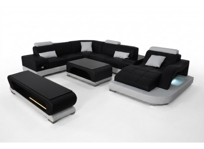 Canapé Couché Polster Sëtz Eck Modern Couchen U Form Wunnlandschaft Garnitur Nei