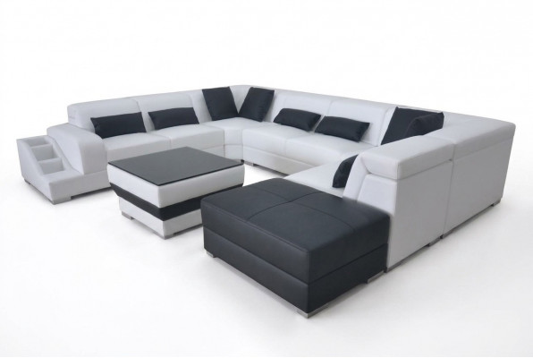 Lieder Eck Canapé Eck Wunnlandschaft Garnitur Design Modern Couch UForm G8008 Canapéen