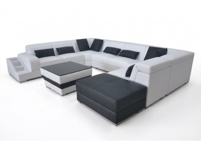 Lieder Eck Canapé Eck Wunnlandschaft Garnitur Design Modern Couch UForm G8008 Canapéen