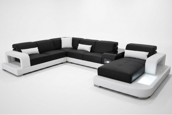 Lieder Ecksofa Eck-Wohnlandschaft Garnitur Design Modern Couch Sofas U-Form G8006