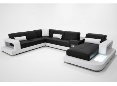 Lieder Ecksofa Eck-Wohnlandschaft Garnitur Design Modern Couch Sofas U-Form G8006