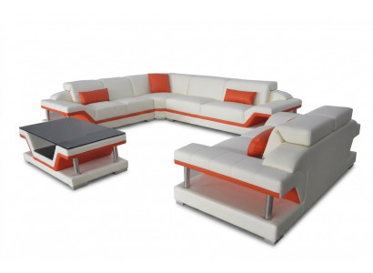 Lieder Eck Sofa Garnitur Sofas Canapéen Polster Wunnlandschafte Luxus Eck