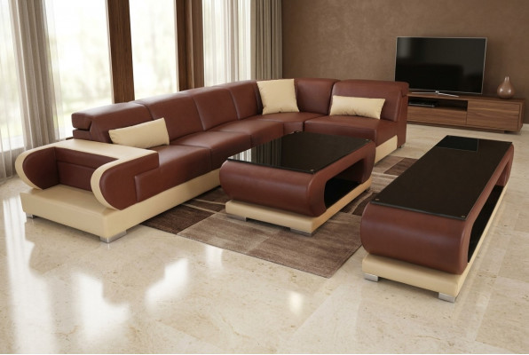 Lieder Eck Canapé Garnitur Sofas Couchen Polster Wunnlandschaft