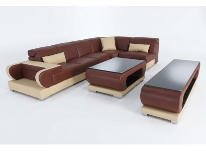 Lieder Eck Canapé Garnitur Sofas Couchen Polster Wunnlandschaft