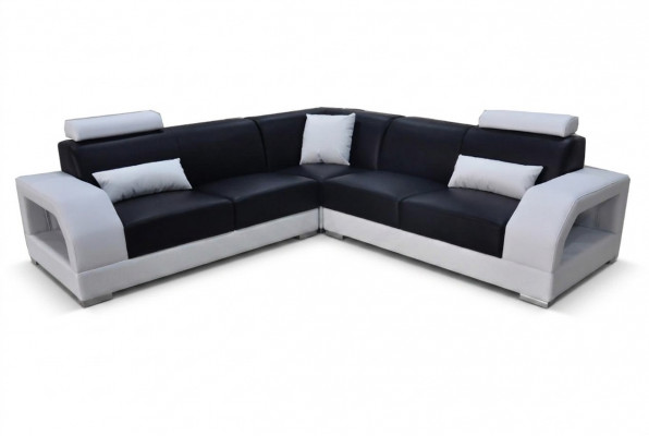 XXL Couch Ecksofa Lieder Wunnlandschaft Garnitur Design Modern Sofa L-Form G8001B