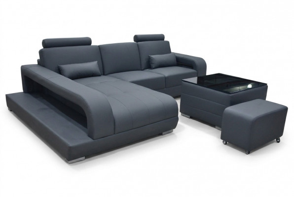 XXL Canapé Ecksofa Lieder Wunnlandschaft Garnitur Design Modern Couch L-Form F3017C