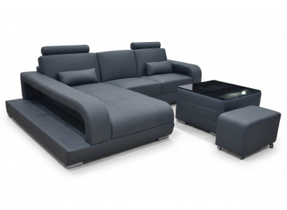 XXL Canapé Ecksofa Lieder Wunnlandschaft Garnitur Design Modern Couch L-Form F3017C