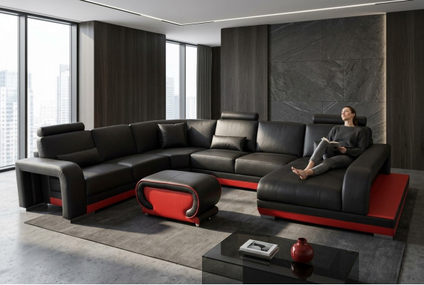 Wunnzëmmer Couch Lieder Sofa Landschaftssëtz Polster Garnitur Eck Sofas Garnituren Nei