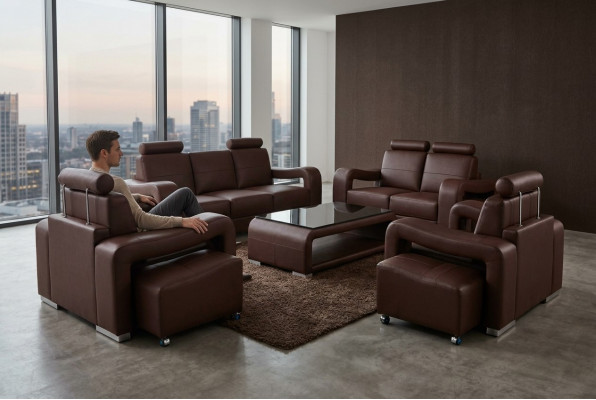 3+2+1 Garnitur Lieder Sofa Couch Polster Couchen Sofas Luxus Nei Wunnlandschaft