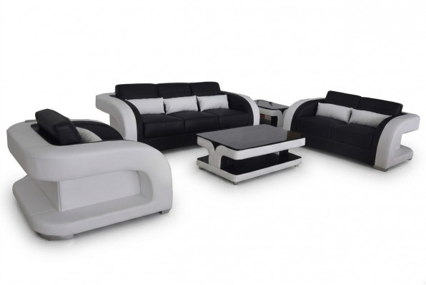 XXL Canapé Lieder Wunnlandschaft Garnitur Design Modern Sofa Garnituren 3+2+1 Nei