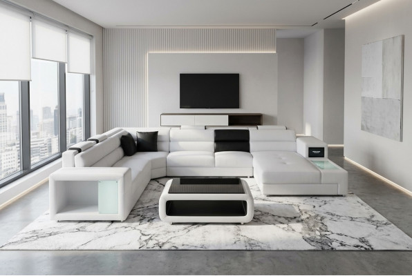 Design Liederpolster Eck Lieder Sëtz Sofa Polster Eck Wunnlandschaft Zëmmer Nei