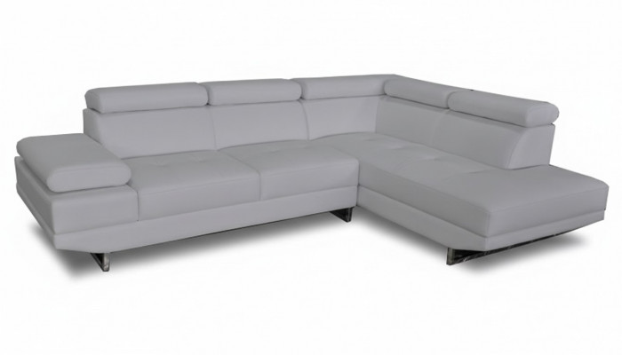 Ecke Lieder Modern XXL Canapé Wohnlandschaft Ledersofa Sofa L-Form B2003