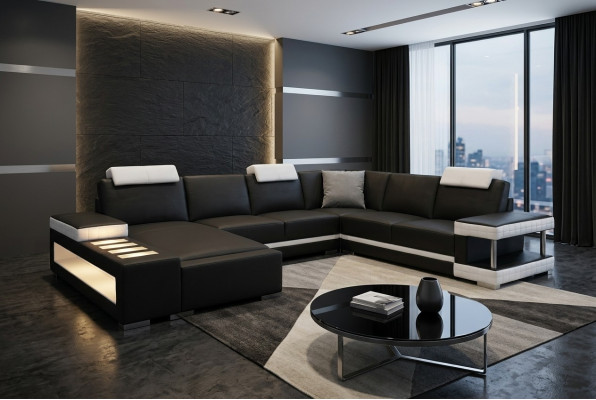 Designer Liederpolster Ecke Sofa Polster Eck Landschaft Zëmmer Grouss Lieder
