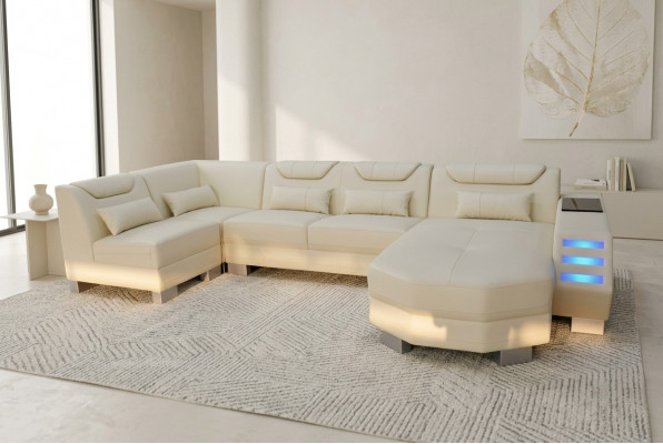 Designer-Couch Eck Lieder Polster Ecksofa Polster Landschaft Zëmmer Lieder Sëtz.