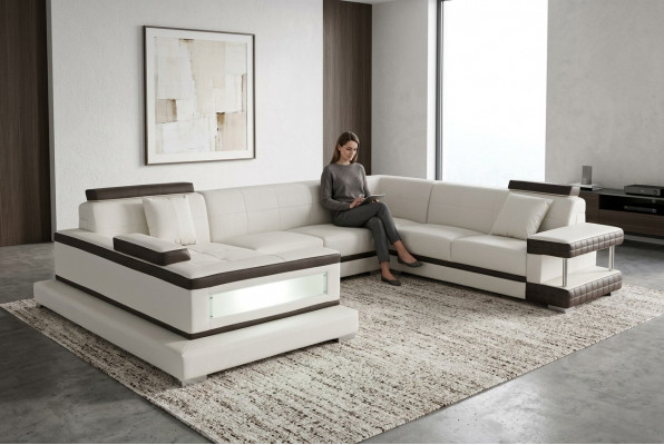 Design Liederpolster Sëtz Eck Lieder-Sofa Polster Eck Landschaftsraum Nei Wunnen