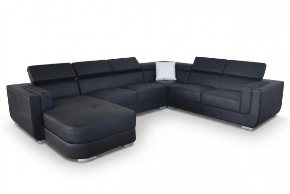 Designer Liederpolster Eck-Sofa Polster Eck Landschaft Zëmmer Lieder Sëtz Grouss.