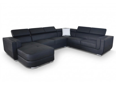 Designer Liederpolster Eck-Sofa Polster Eck Landschaft Zëmmer Lieder Sëtz Grouss.