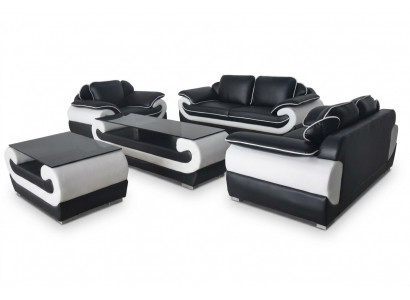 Sofa Canapé Sëtz Polster Komplett Set Lieder Garnitur 3+2+1 Sofas Designer