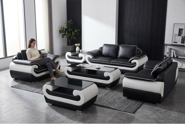 Sofa Couch Sëtz Polster Komplett Set Garnitur 3+2+1 Sofasen Designer Couchen
