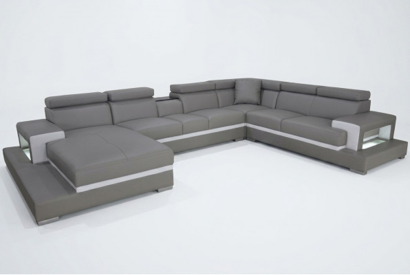 Design Liederpolster Sëtz Zëmmer Wunnsofa Ecksofa Couch Designer Garnitur XXL