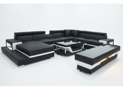 Design Liederpolstersëtz Ecksëtzgrupp Couch Designer Garnitur