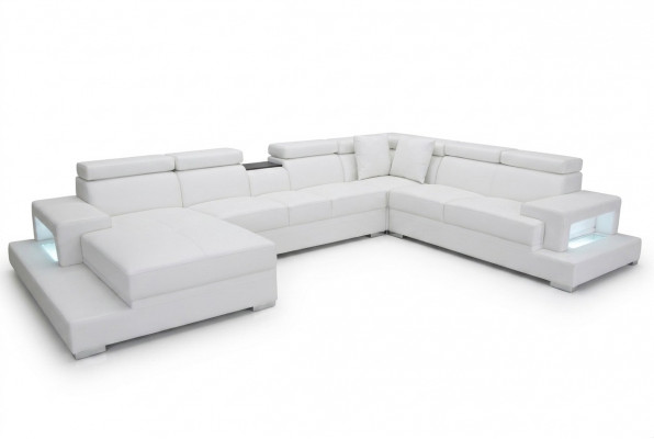 Design Lieder Polster Sëtz Zëmmer Eck Wunn Sofa Couch XXL Designer