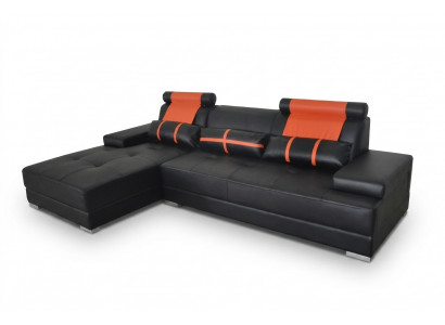 Design Liederpolster XXL Sëtz Zëmmer Wohn Sofa Canapé Designer Eck.
