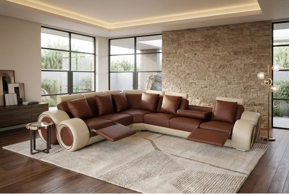 Design Liederpolster XXL Sëtz Raum Sofa Canapé Designer Ecken Garnitur