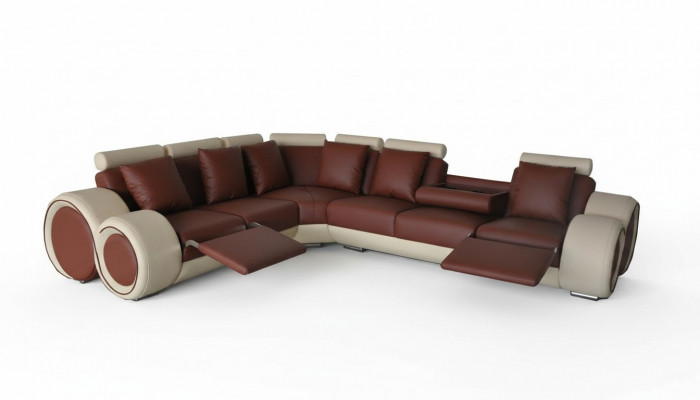 Design Liederpolster XXL Sëtz Raum Sofa Canapé Designer Ecken Garnitur