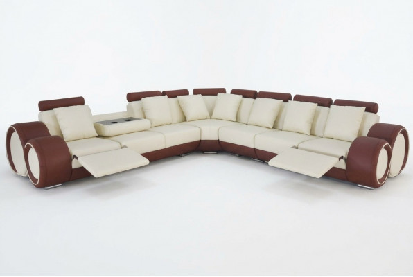 Design XXL Lieder Gepolsterten Sëtz Zëmmer Eck Wunnzëmmer Sofa Couch Designer