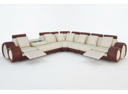 Design XXL Lieder Gepolsterten Sëtz Zëmmer Eck Wunnzëmmer Sofa Couch Designer