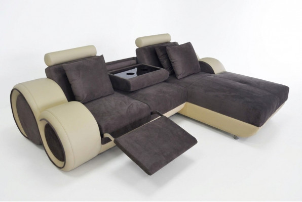 Design Couch Ecksofa Lieder Eck Garnitur Ecke Landschaft Polster L-Form